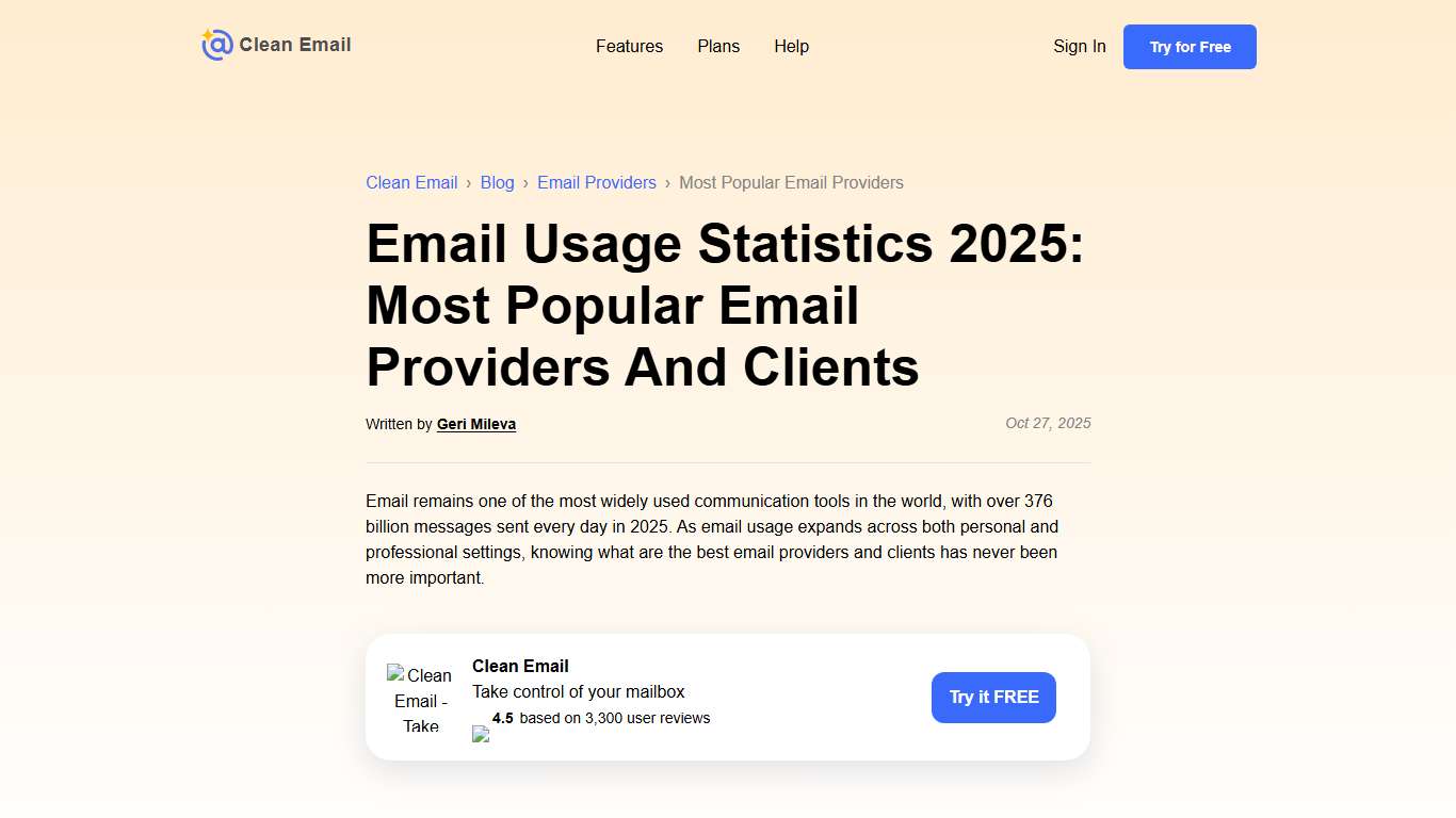 Most Popular Email Providers, Clients & Domains in 2026